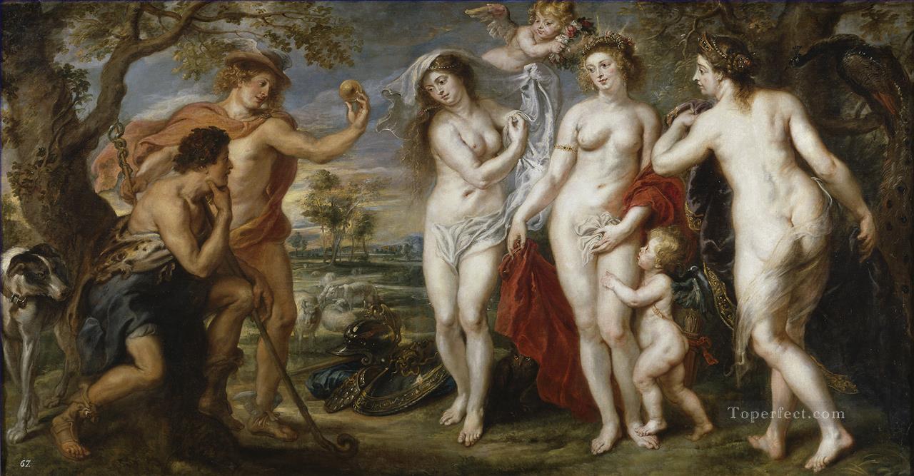 The Judgment of Paris 1639 Baroque Peter Paul Rubens Oil Paintings